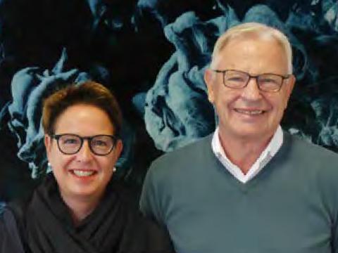 Stefanie Ritterbach und Ulrich Dresing, sind Inhaber und Geschäftsführer der Teppichbodenhersteller Infloor und Girloon.