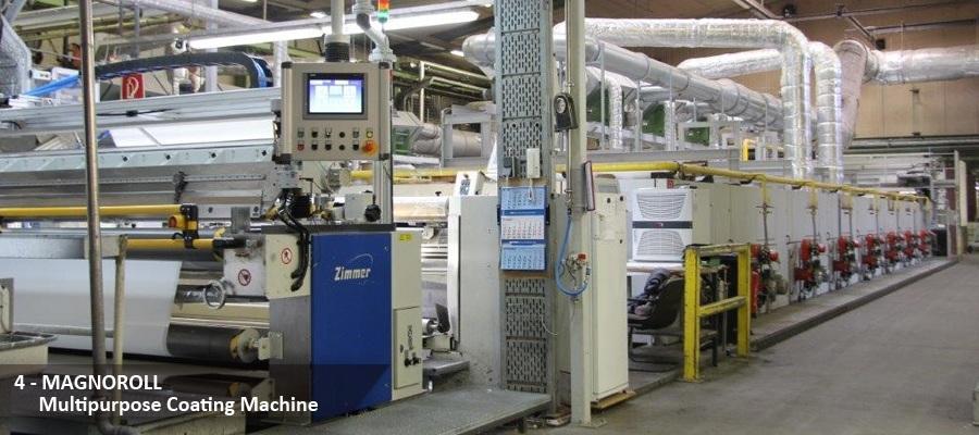 4 - MAGNOROLL Multipurpose Coating Machine at VAN CLEWE 4 - MAGNOROLL Multipurpose Coating Machine by ZIMMER AUSTRIA